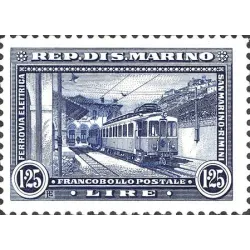 Inauguration of the railway Rimini-San Marino