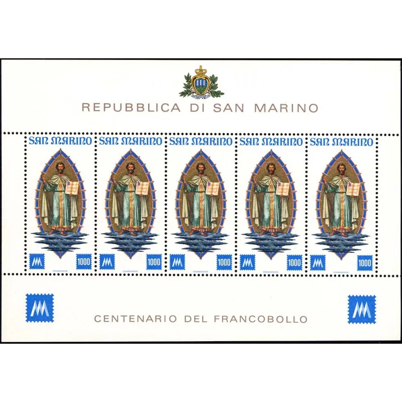 Centenary der ersten Briefmarken von san marino