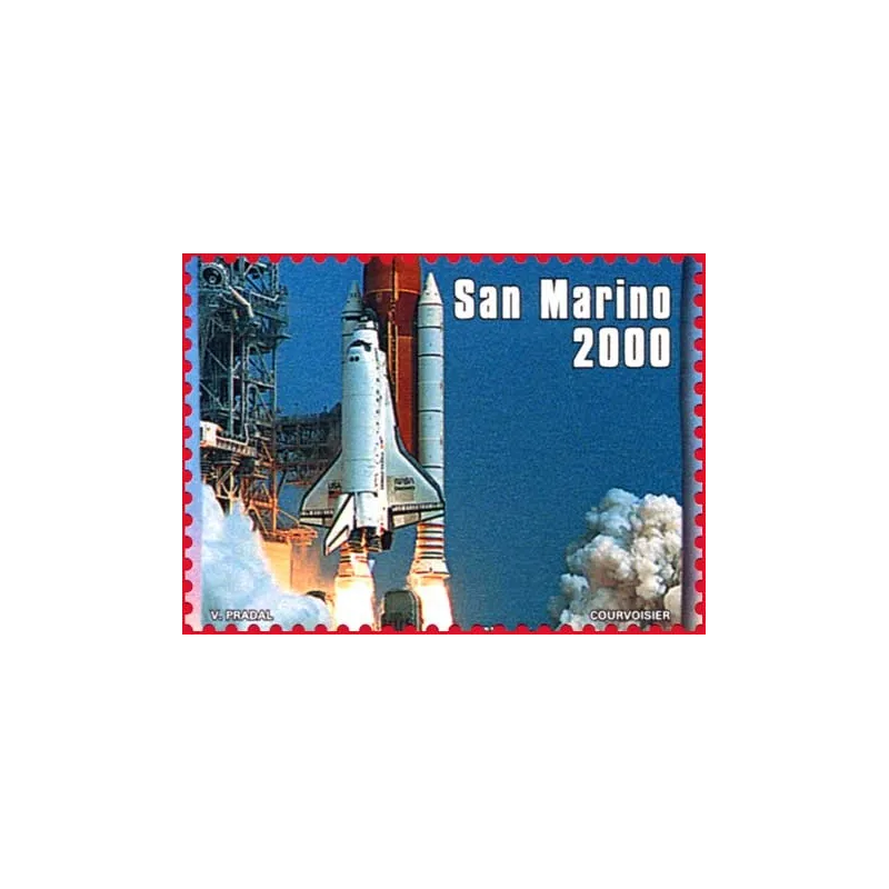 Drapeau de san marino dans l'espace