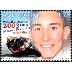 Manuel Poggiali campione del mondo di motociclismo 250cc