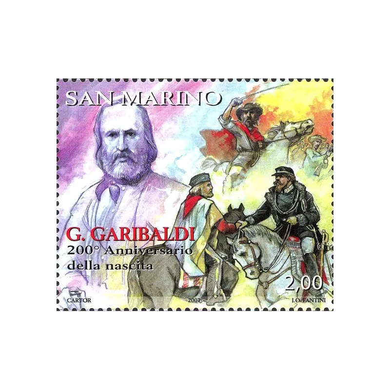 200º anniversario della nascita di Giuseppe Garibaldi