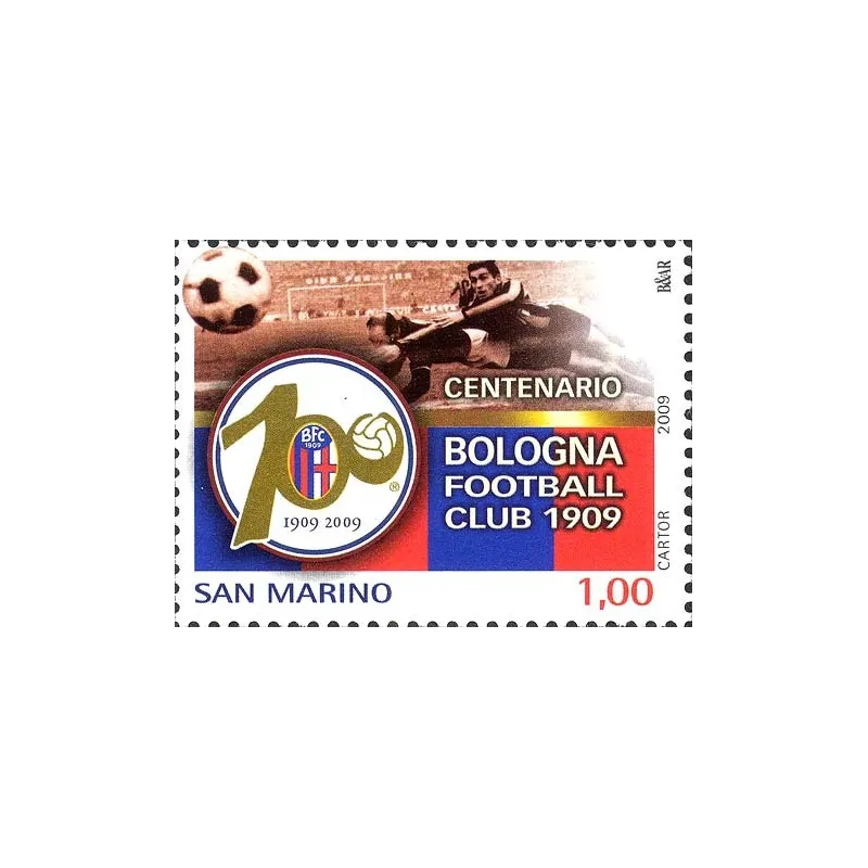 Hundredth anniversary of the bologna football club