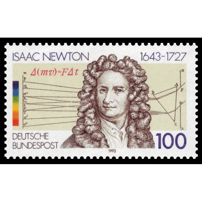 350° anniversaire de la naissance de Sir Isaac Newton (1643-1727)