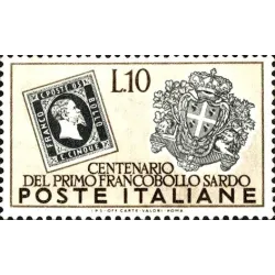 Centenary of the first Sardinian stamps