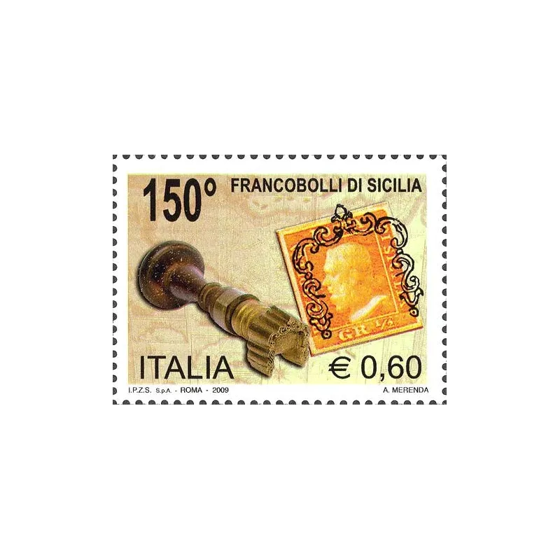 150th anniversary of the Sicilian stamps