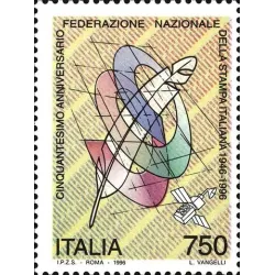 50e anniversaire de la fédération nationale de la presse italienne et centenaire de la gazzetta dello sport